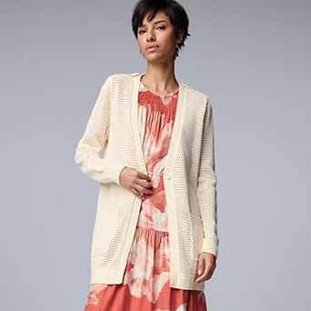 Women's Simply Vera Vera Wang Oversized Utility Cardigan