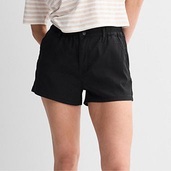 Juniors' SO® High-Rise Paperbag Shortie Shorts