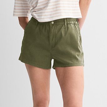 Juniors' SO® High-Rise Paperbag Shortie Shorts
