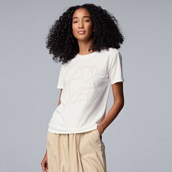 Women's Simply Vera Vera Wang Boyfriend Tee