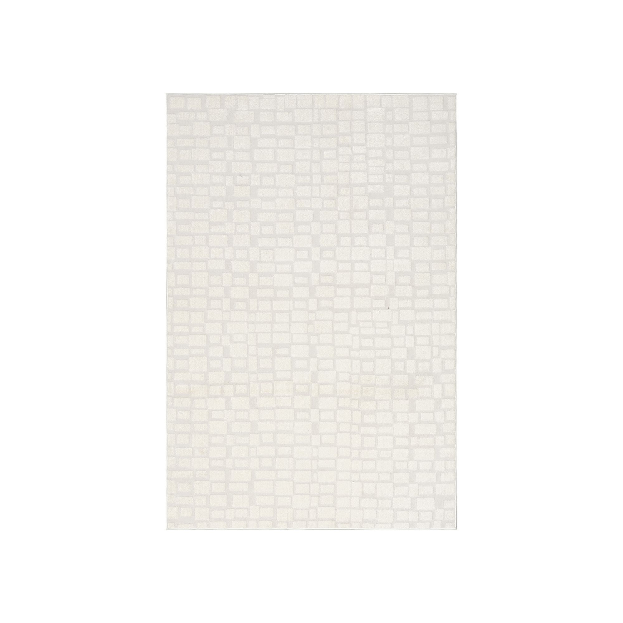 nuLOOM Belladonna High-Low Geometric Area Rug, Ivory