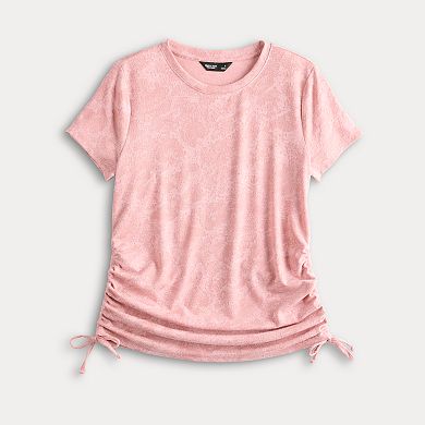 Women's Simply Vera Vera Wang Side Ruched Short Sleeve Top