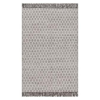 nuLOOM Wylie Honeycomb Wool Fringe Rug
