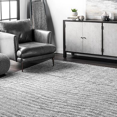 nuLOOM Sherill Abstract Transitional Frieze Pile Area Rug