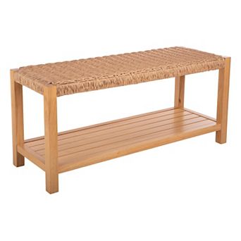 Alaterre Furniture Newport 40" Wood Shoe Storage Bench