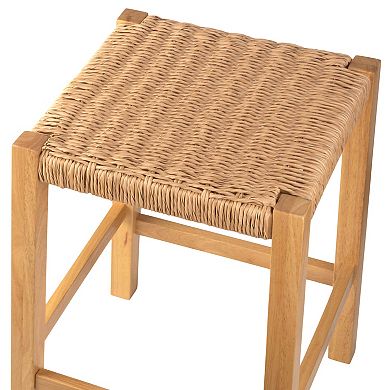 Alaterre Furniture Woven Seat Counter Stool