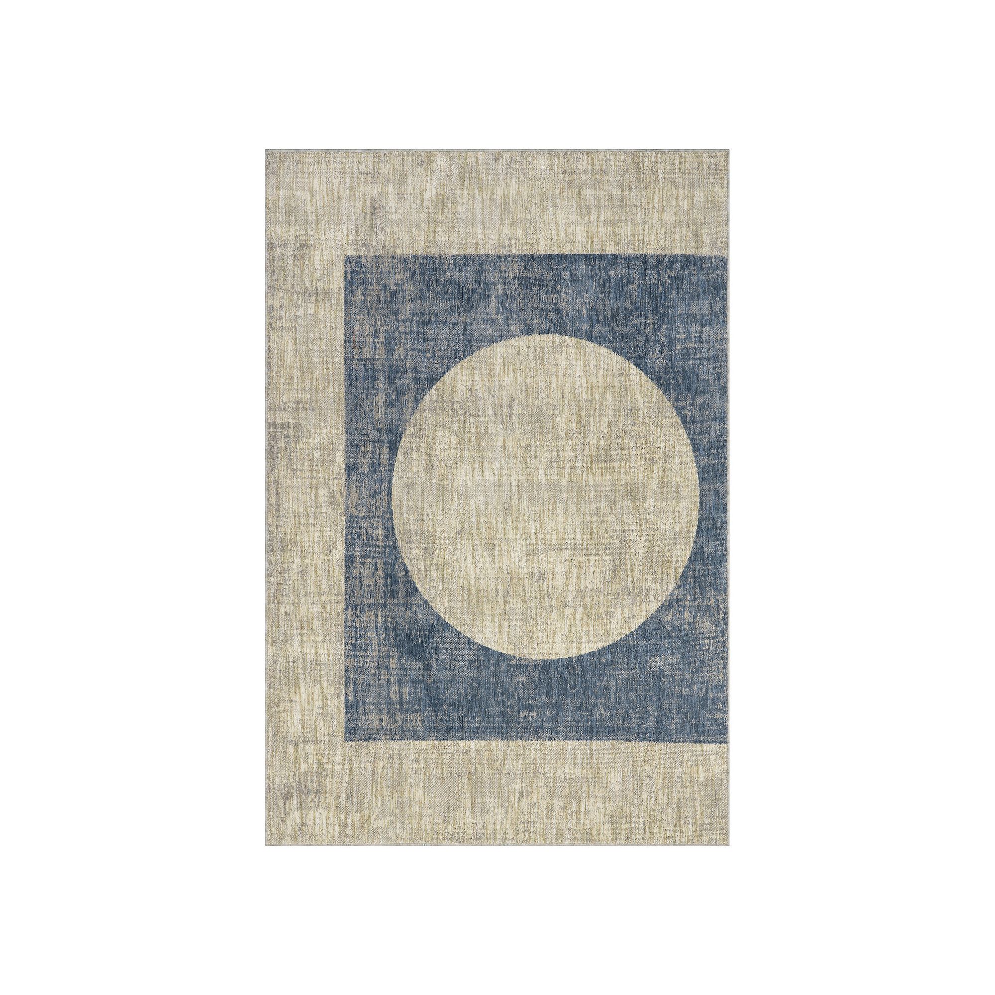 nuLOOM Nyra Mid-Century Modern Geometric Area Rug, Blue