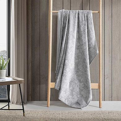 ddie Bauer Woodblock Floral Throw Blanket