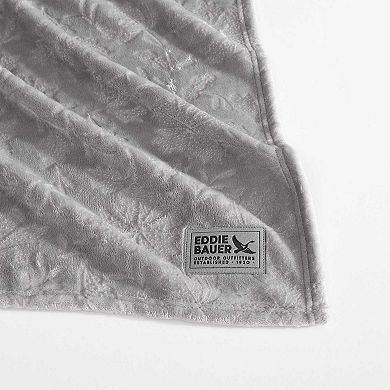 ddie Bauer Woodblock Floral Throw Blanket