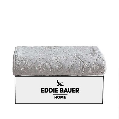 ddie Bauer Woodblock Floral Throw Blanket