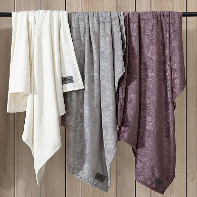 ddie Bauer Woodblock Floral Throw Blanket