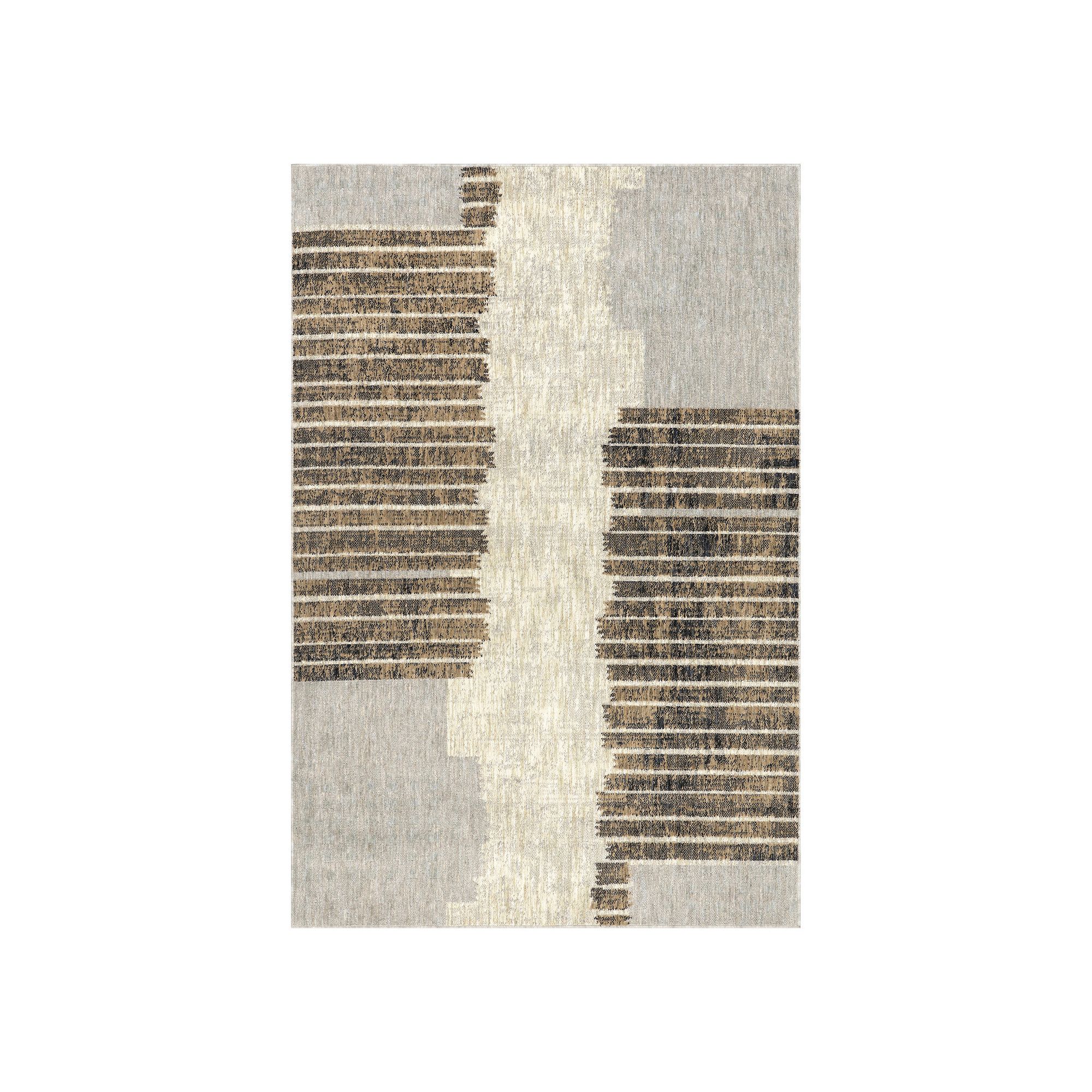 nuLOOM Sarahi Modern Abstract Area Rug, Light Brown