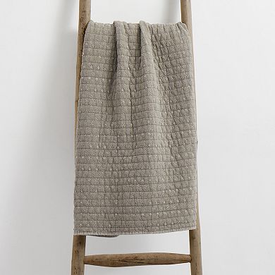 Levtex Home Eyelet Quilted Throw Blanket Blanket