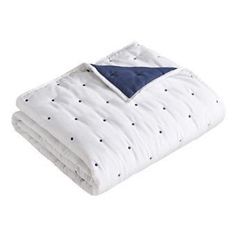Levtex Home Embroidered Swiss Dot Throw Blanket