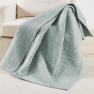 Levtex Home Melange Stitch Quilted Throw Blanket Blanket