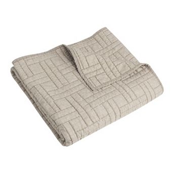 Levtex Home Melange Stitch Quilted Throw Blanket Blanket