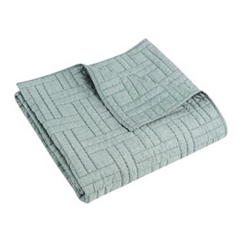 Levtex Home Melange Stitch Quilted Throw Blanket Blanket