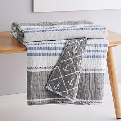 Levtex Home Provincetown Quilted Throw Blanket Blanket