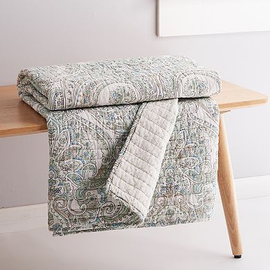 Levtex Home Assisi Mint Quilted Throw Blanket
