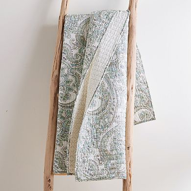 Levtex Home Assisi Mint Quilted Throw Blanket