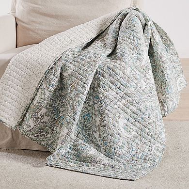 Levtex Home Assisi Mint Quilted Throw Blanket