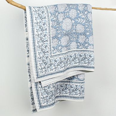 Levtex Home Adare Blue Quilted Throw Blanket