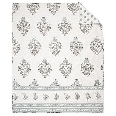 Levtex Home Kamira Ochre Quilted Throw Blanket