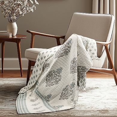 Levtex Home Kamira Ochre Quilted Throw Blanket