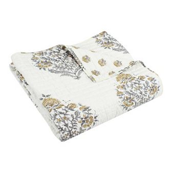 Levtex Home Kamira Ochre Quilted Throw Blanket