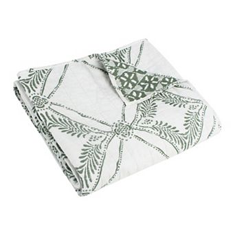 Levtex Home Kemala Sage Quilted Throw Blanket