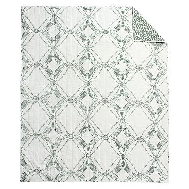 Levtex Home Kemala Sage Quilted Throw Blanket