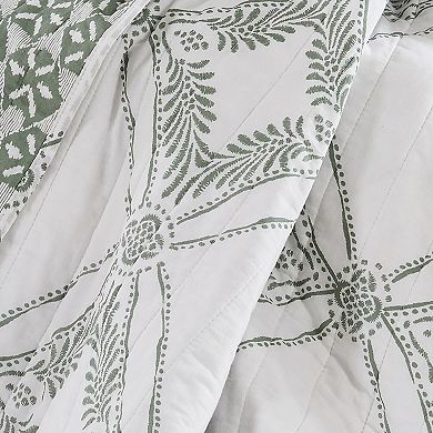 Levtex Home Kemala Sage Quilted Throw Blanket