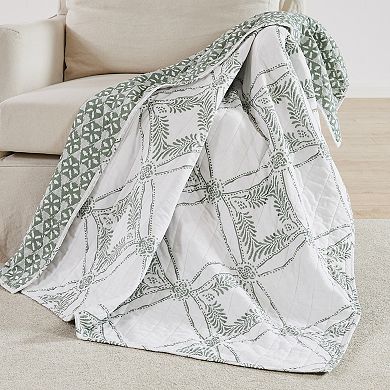 Levtex Home Kemala Sage Quilted Throw Blanket