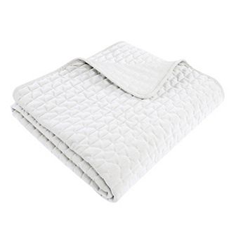 Levtex Home Velvet Stitch Chambray Quilt Throw Blanket