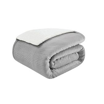 Truly Soft Basket Carved Faux Fur Throw Comforter