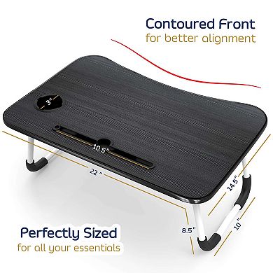 Nestl Lap Desk With Usb Ports And Drawer
