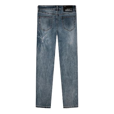 Men's Caliber Denim Co. Phantom Destructed 5-Pocket Blue Jeans