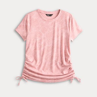 Petite Simply Vera Vera Wang Side Ruched Tee