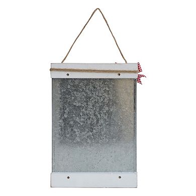 Parisloft The Bell Still Rings for All Who Truly Believe Wood and Metal Christmas Wall Hanging Decor