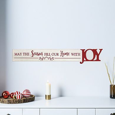 Parisloft May the Season Fill Our Home with Joy Christmas Wall Decor