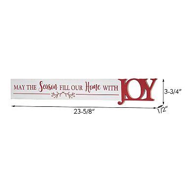 Parisloft May the Season Fill Our Home with Joy Christmas Wall Decor