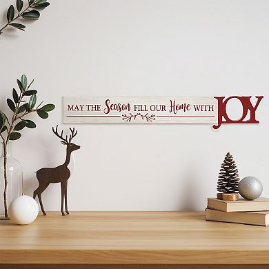 Parisloft May the Season Fill Our Home with Joy Christmas Wall Decor
