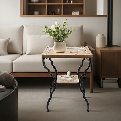 Parisloft Square Tray Top End Table