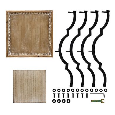 Parisloft Square Tray Top End Table