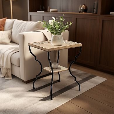 Parisloft Square Tray Top End Table