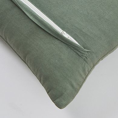 Madeleine Home Decorative Embroidered Snow Holiday Throw Pillow