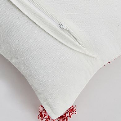 Madeleine Home Decorative Letters to Santa Holiday Throw Pillow