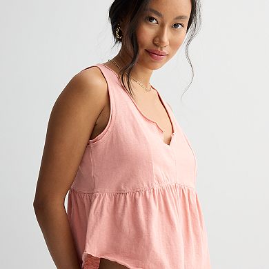 Juniors' SO® Relaxed Babydoll Tank Top