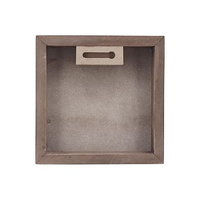 Parisloft Mini Home is Where The Heart is Wood Wall Sign, 5.8 x 1.4 x 5.8 Inches