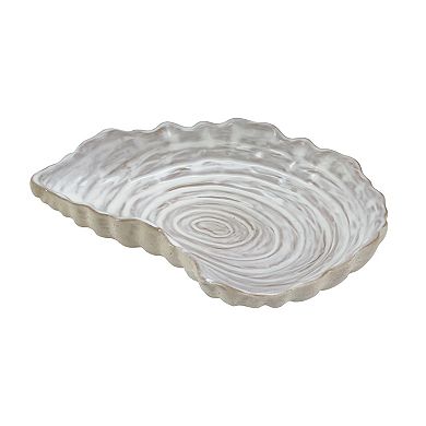 Ivory Ceramic Oyster Tray